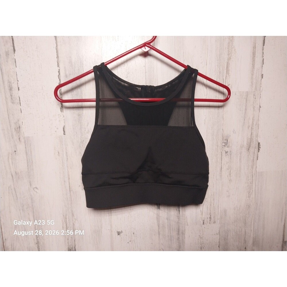 Zyia Active All Star Logo Mesh Sports Bra Medium M